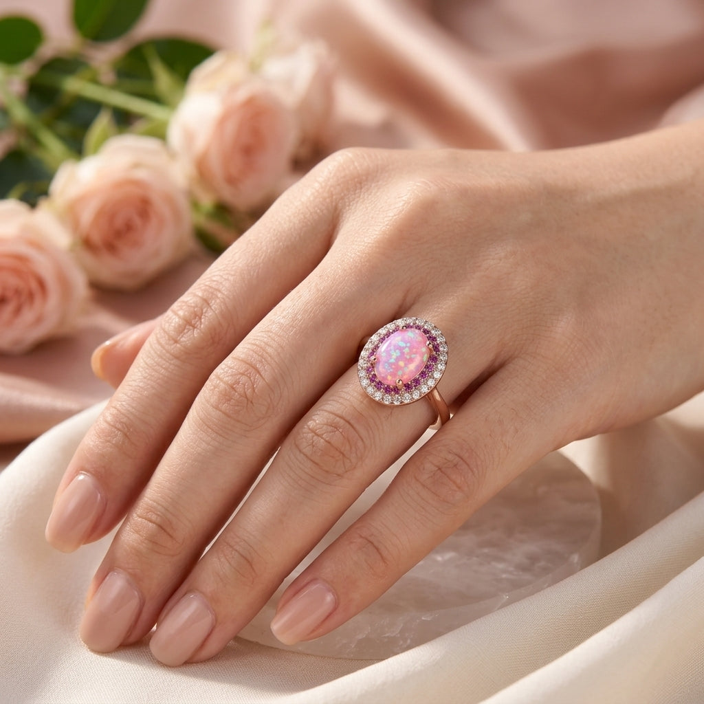 Pink Opal Ring