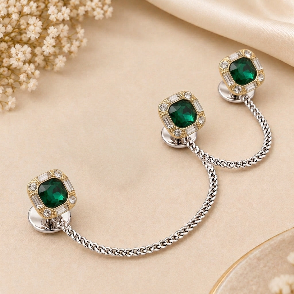 Emerald Square Buttons