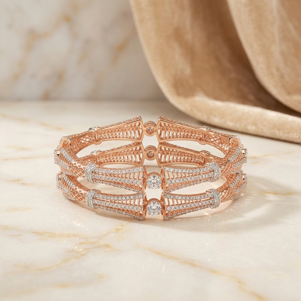 Multi-Row Mesh Bangle