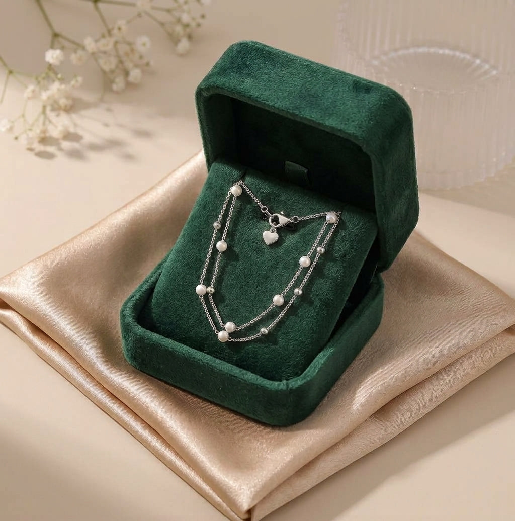 Double Round Pearl Bracelet