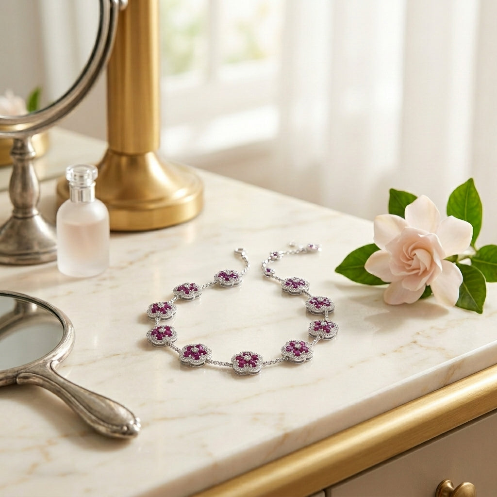 Floral Cluster Bracelet