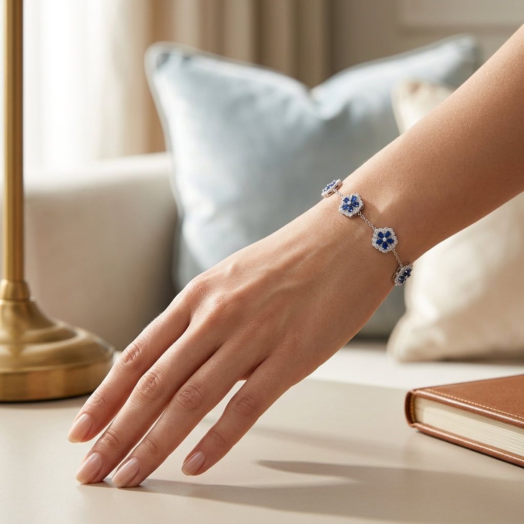 Floral Cluster Bracelet