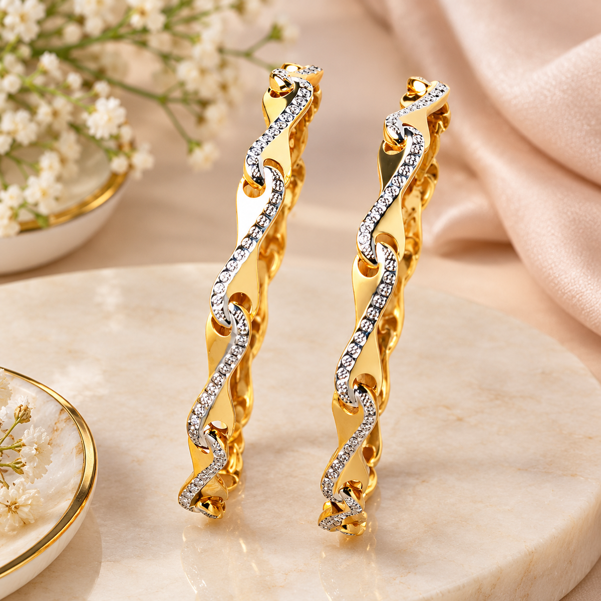 White Gold Bangle
