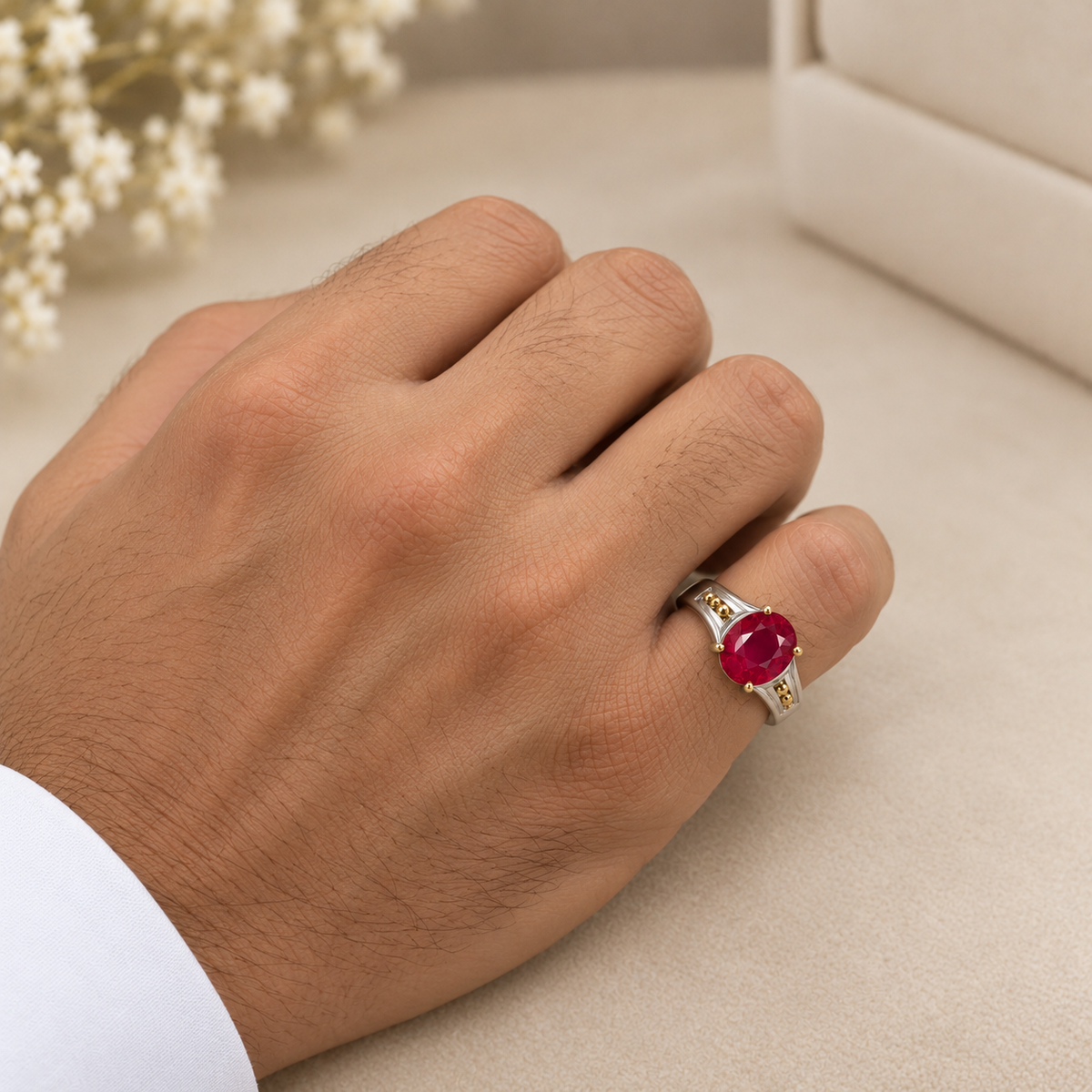 Manak Men's Ruby Ring