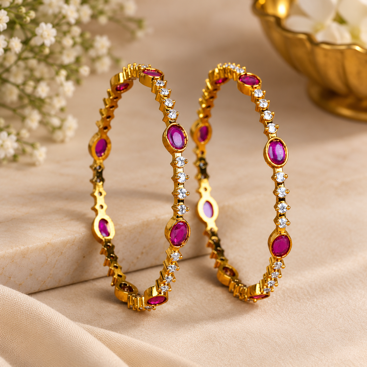 Ruby Bangles