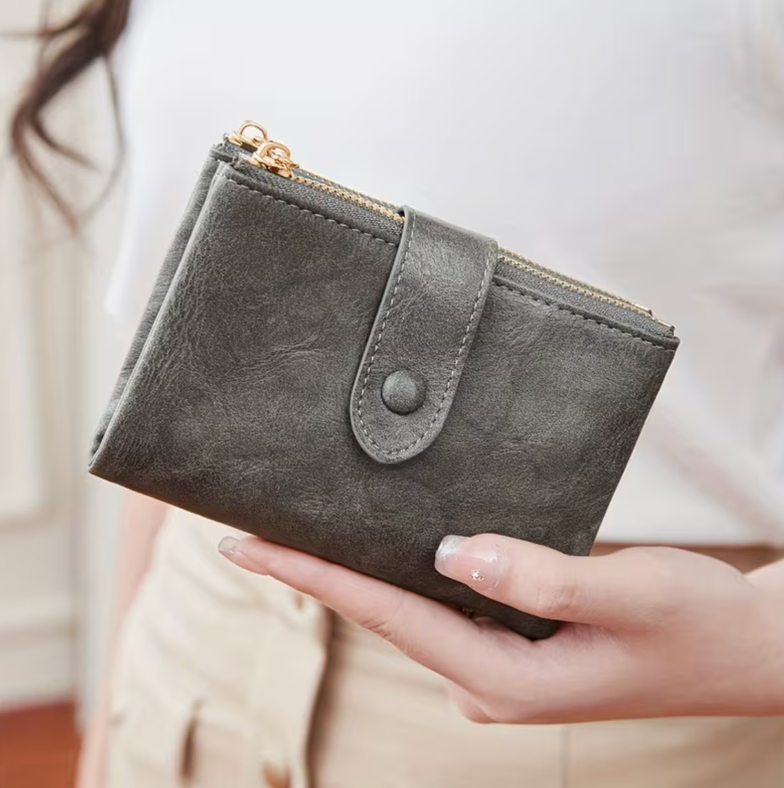 Double Zipper Wallet