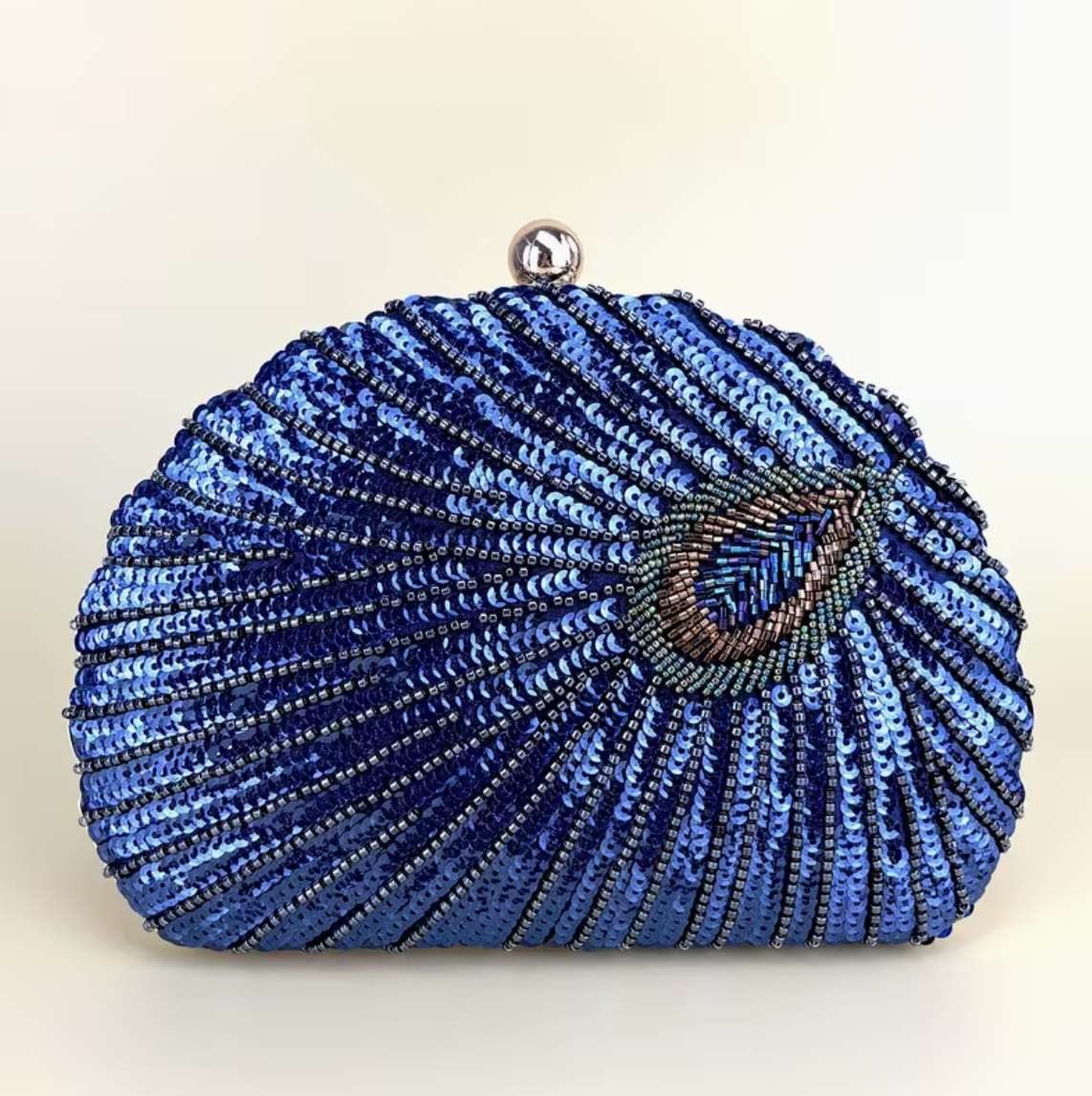 Shell Bead Sequined Handbag