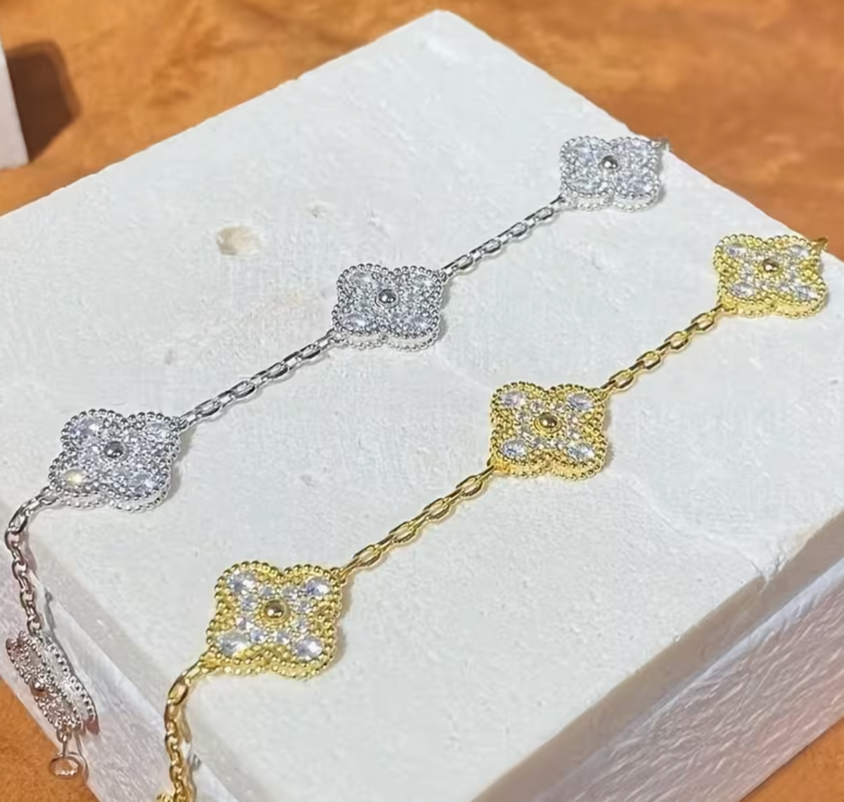 Silver Clover Bracelet