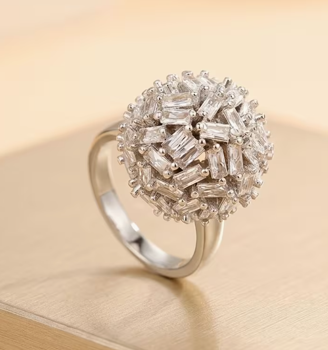 Luxury 3D Spherical Ring