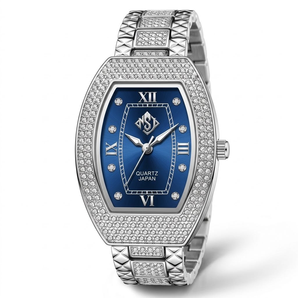 Women's Blue Dial 925 Silver Luxury Watch
