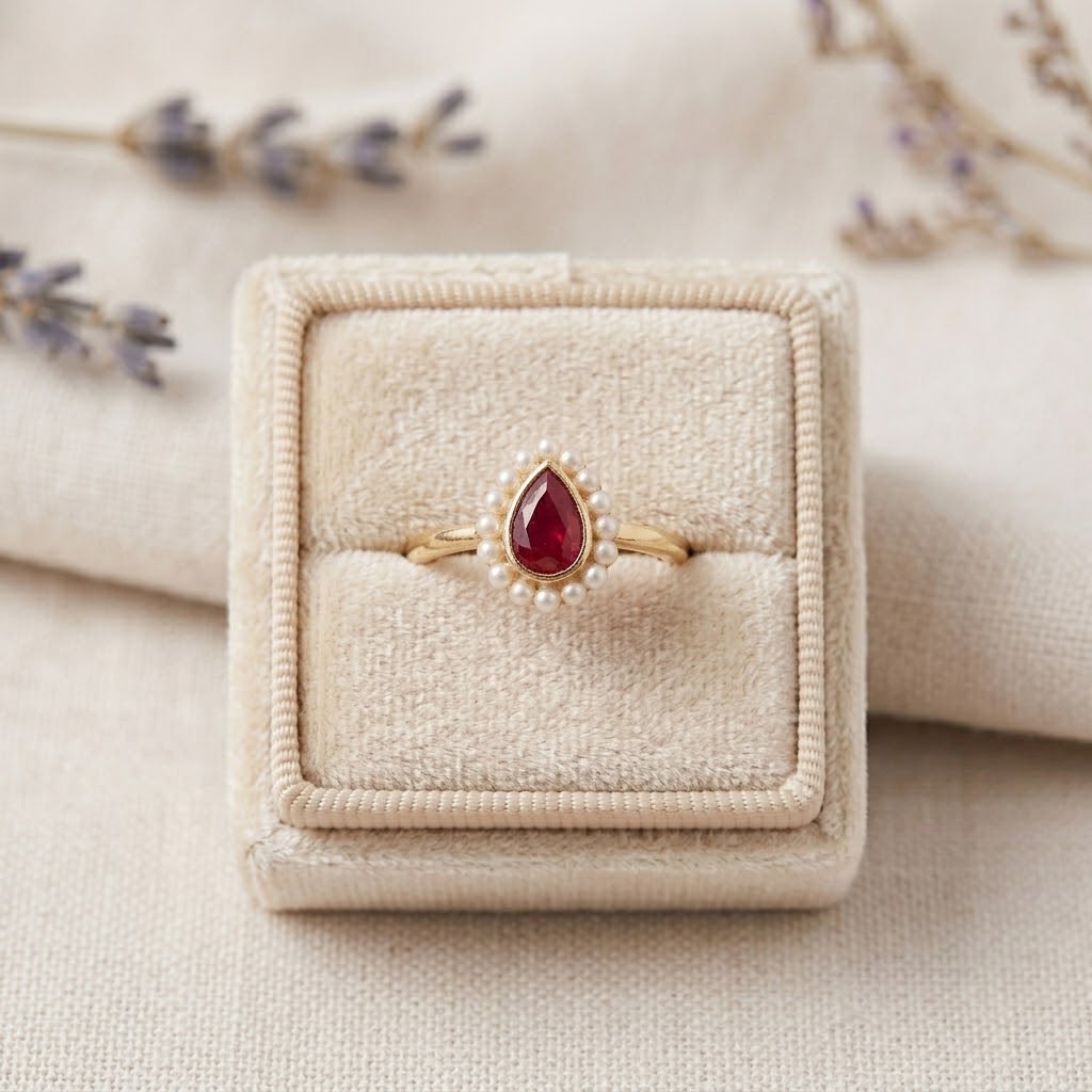 Tear Drop Ruby Pearl Combo
