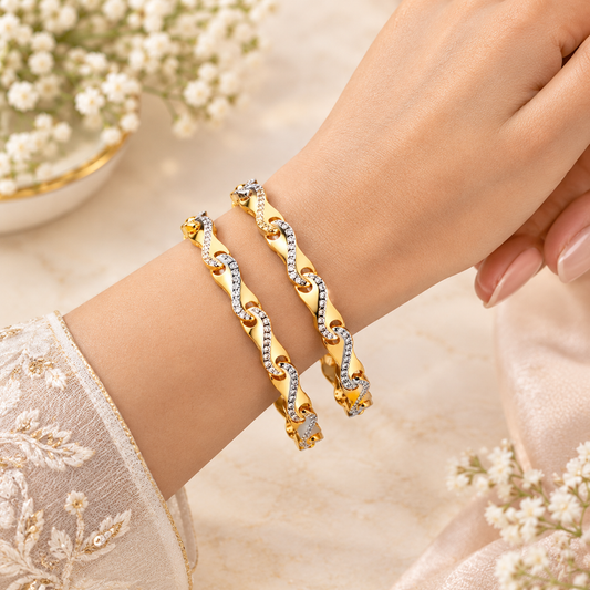 White Gold Bangle