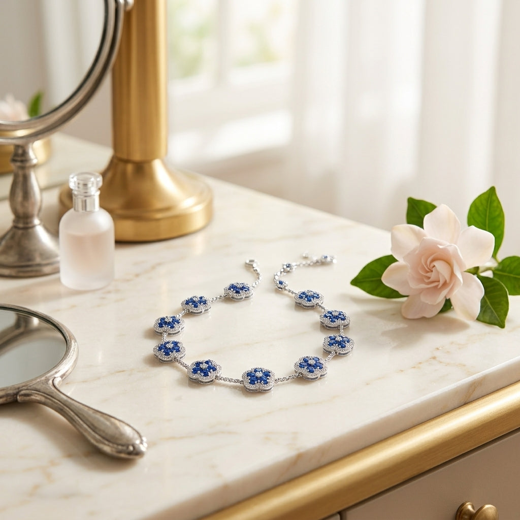 Floral Cluster Bracelet