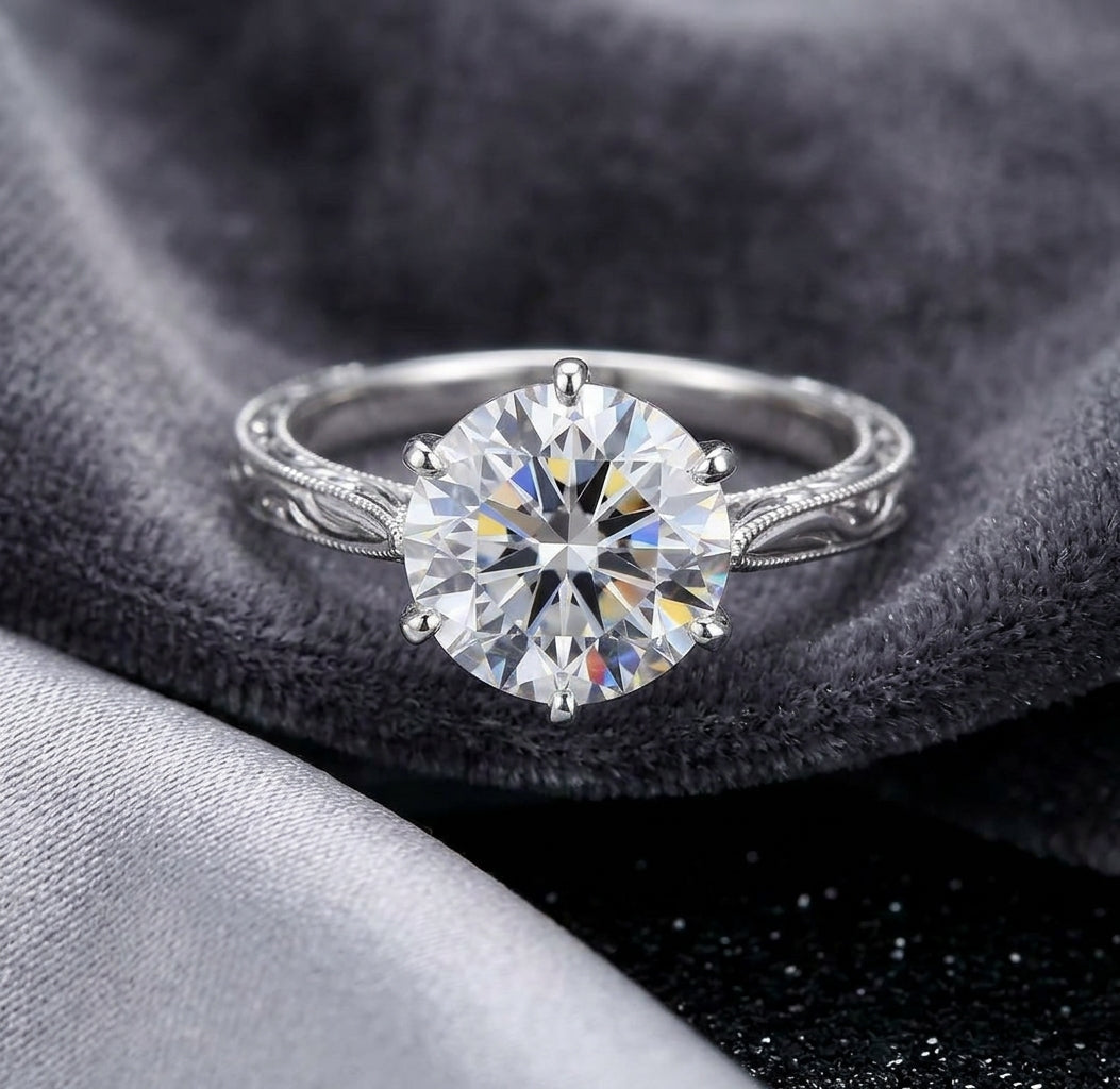 Moon Stone Silver Ring