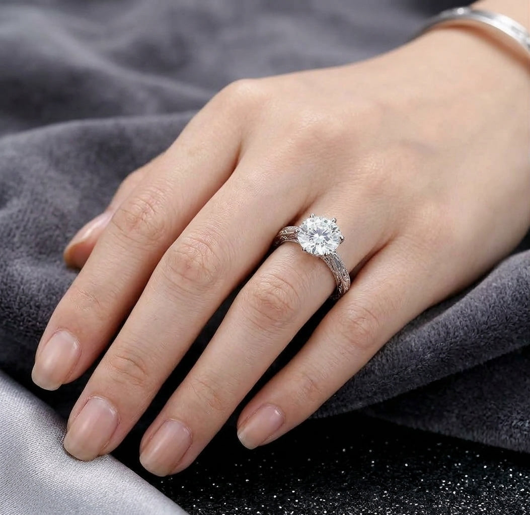 Moon Stone Silver Ring