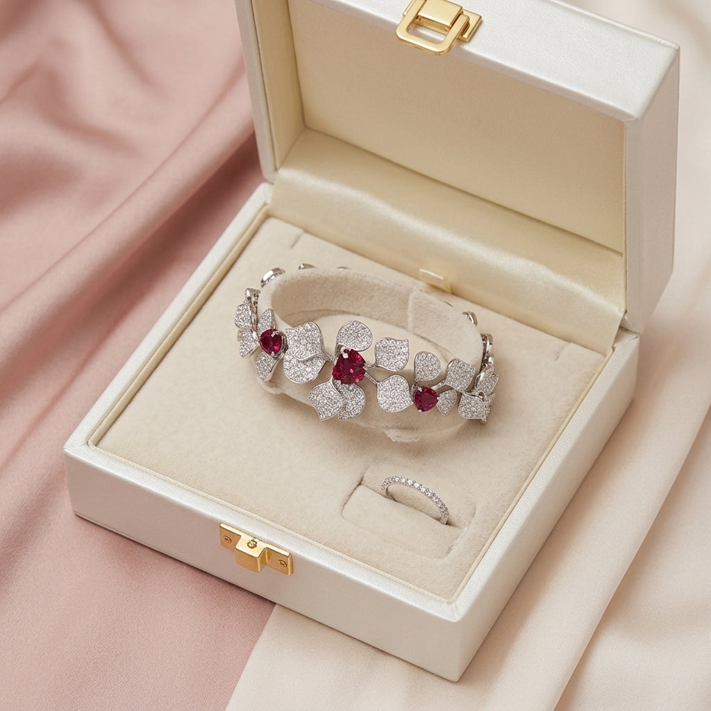 Ruby Diamond Bracelet