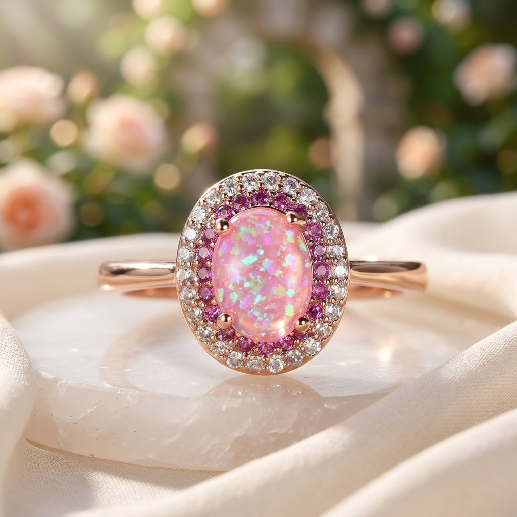 Pink Opal Ring