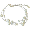 Genuine Freshwater Pearl Bracelet 925 Sterling Silver Charm Bracelets