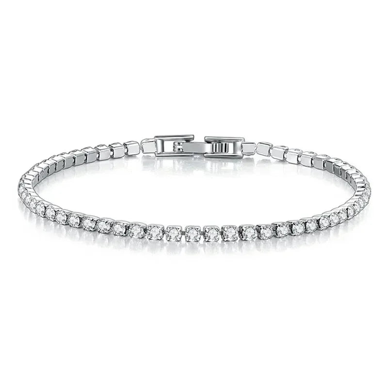High quality 925 silver tennis bracelet, exquisite hip-hop fashion, original design for men and women, bracelet jewelry gift