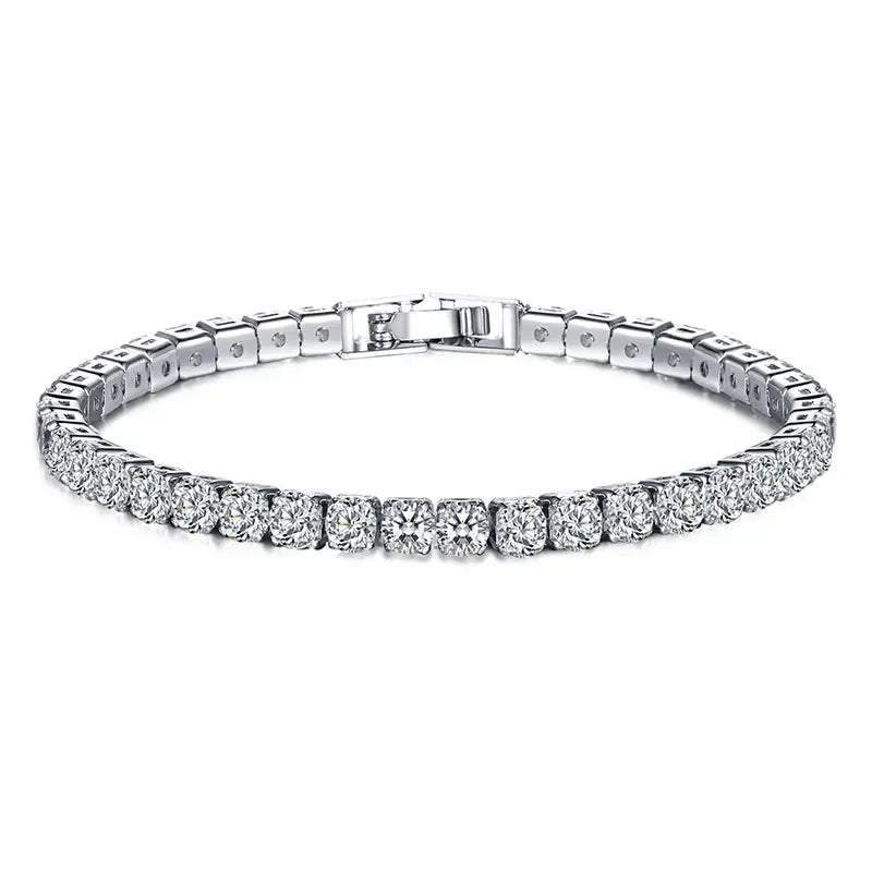 High quality 925 silver tennis bracelet, exquisite hip-hop fashion, original design for men and women, bracelet jewelry gift