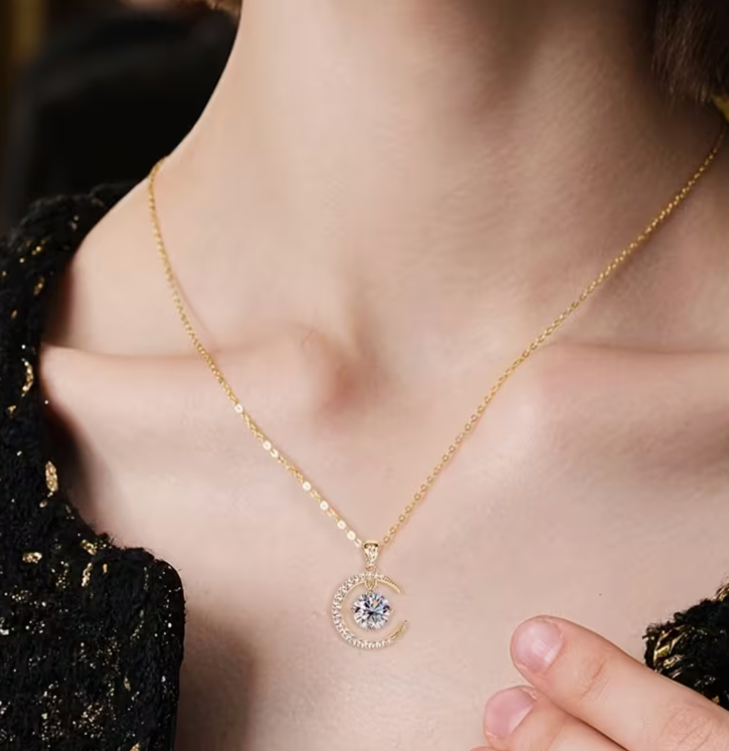 Moon star Necklace