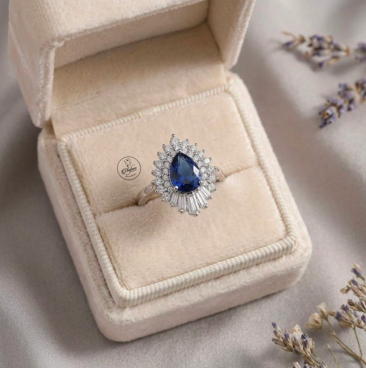 Sapphire Tear Drop Combo