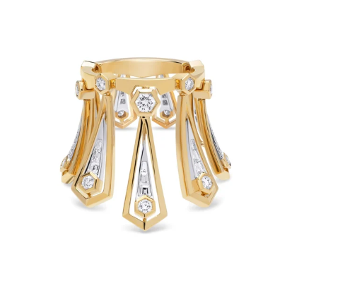 Royal Crown Statement Ring – Gold Plated Silver 925