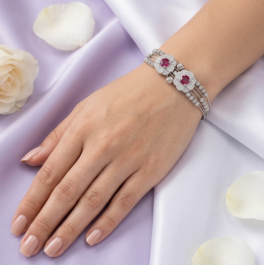 Silver Italian Kada Bracelet