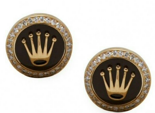 Rolex Design Enamel Cufflinks