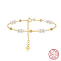 ORSA JEWELS 925 Sterling Silver Pearls  Bracelet