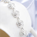 925 Sterling Silver Bracelets for Women elegant flowers Chain Fashion classic Wedding Party Christmas Gifts fine Jewelry