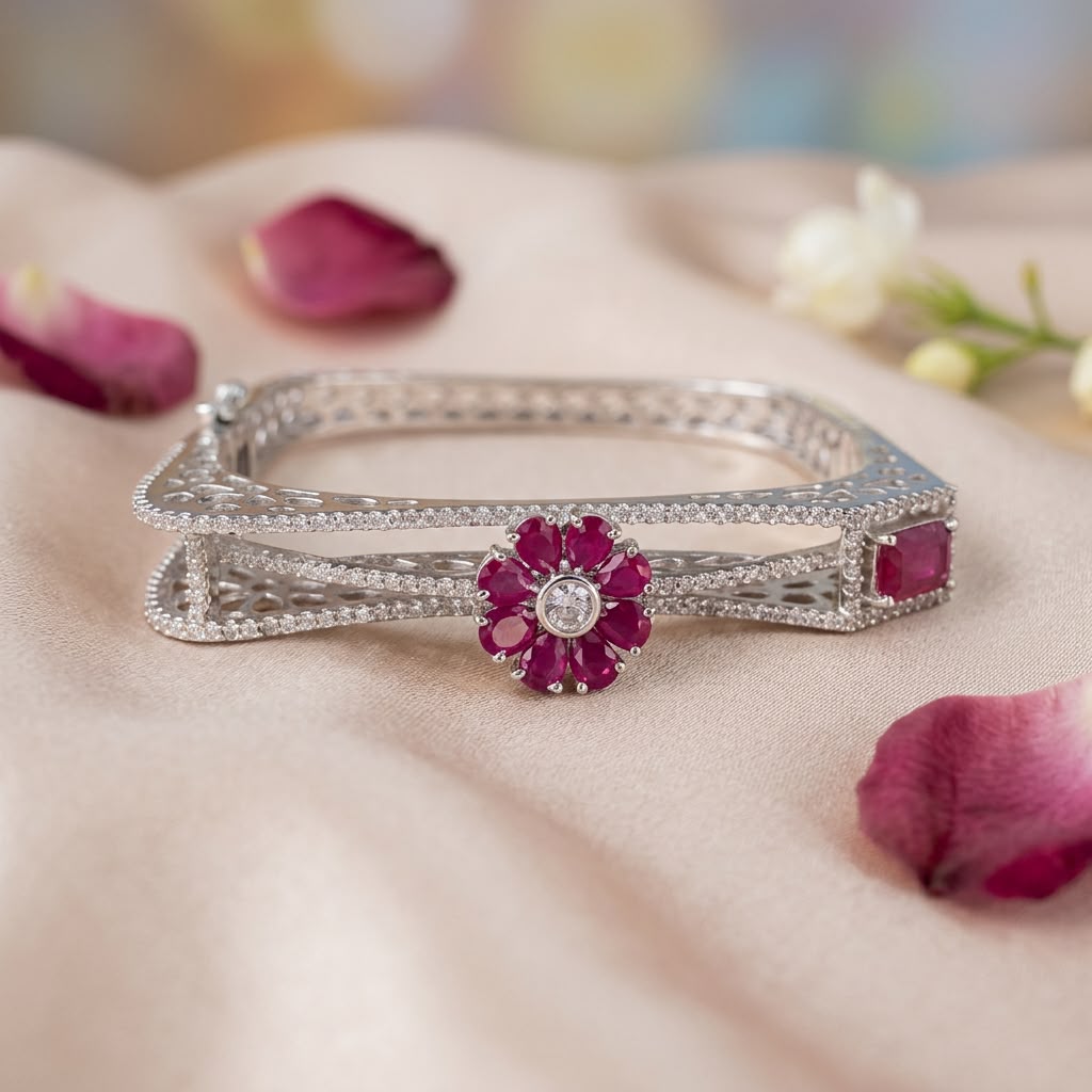 Ruby Flower Square Combo Set